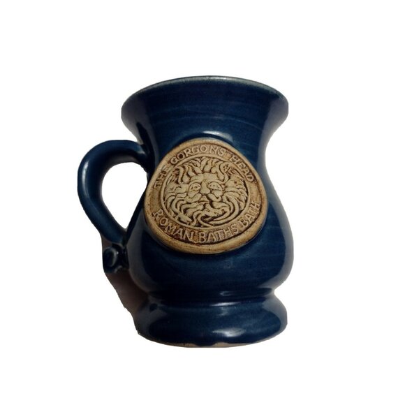 The Gorgon's Head Roman Baths Jug Cup Blue Bath Salt Soaking Luxury Bathroom - Picture 1 of 6